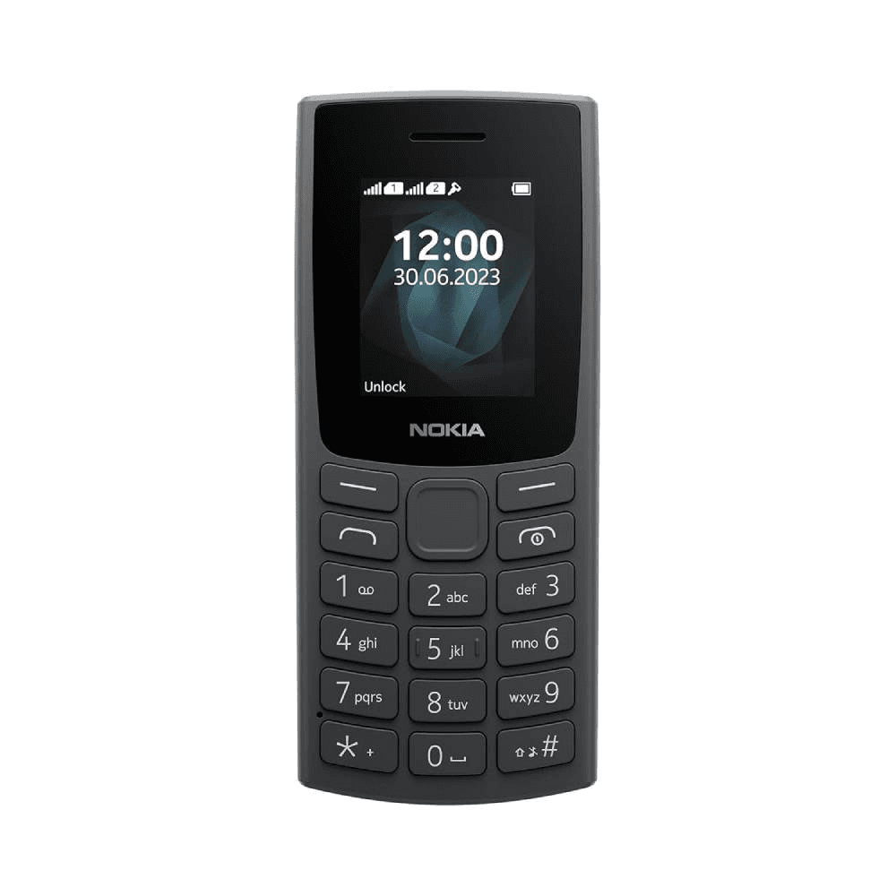 Nokia All New 105 Dual Sim Keypad Phone With Built In Long Lasting Battery Wireless Fm Radio | Charcoal