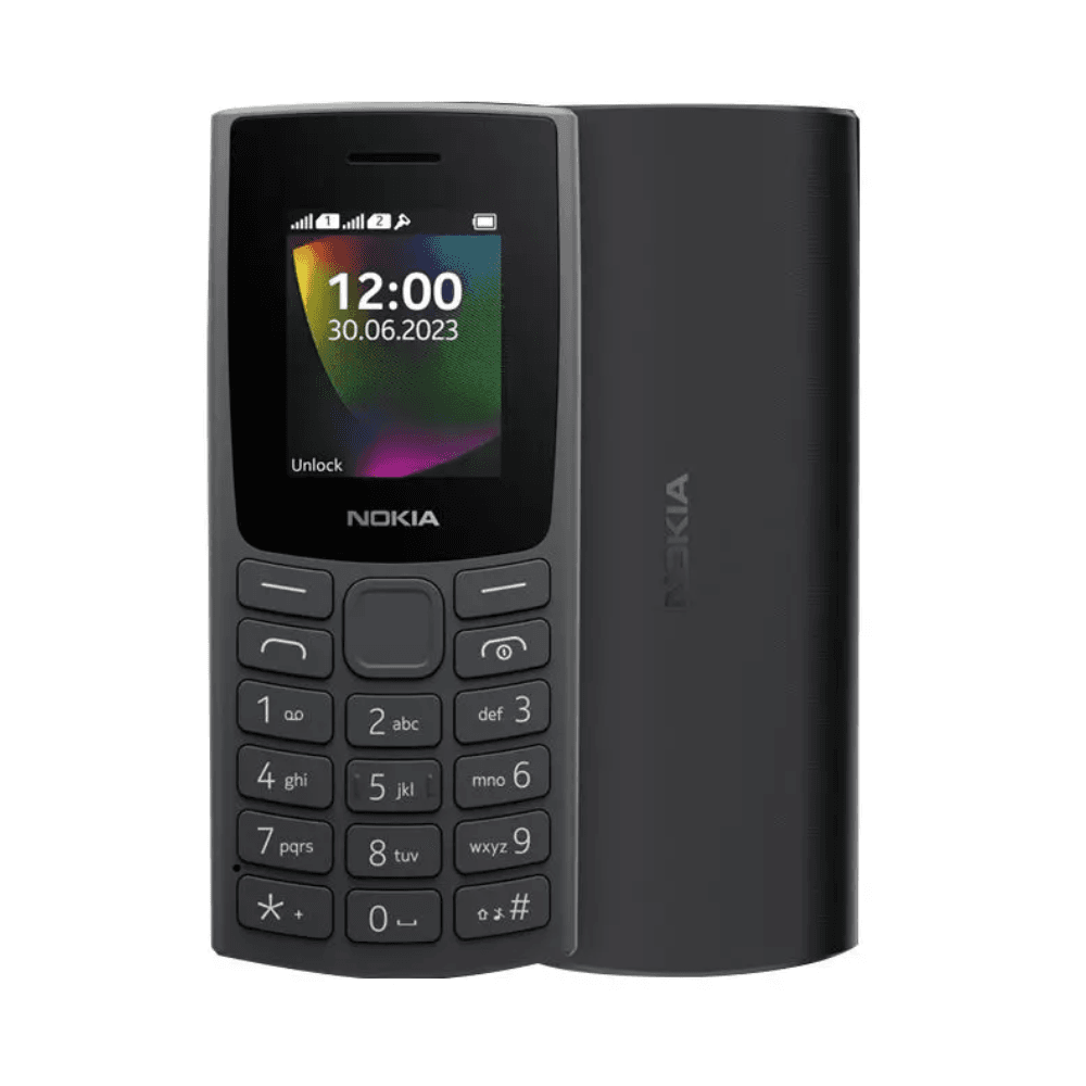 Nokia 106 Dual Sim Phone, Charcoal, TA-1564 DS