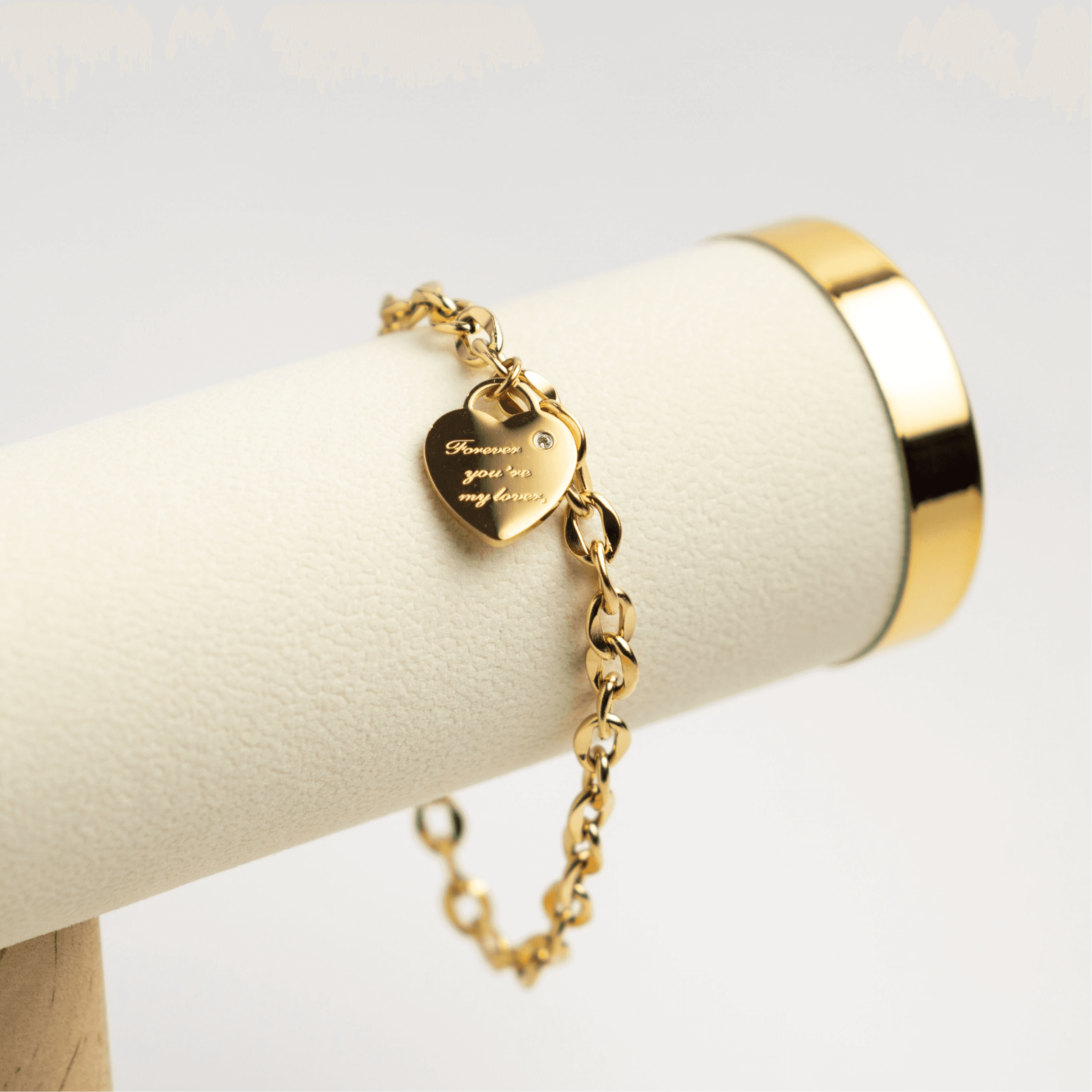Forever You'Re My Love Bracelet - Gold