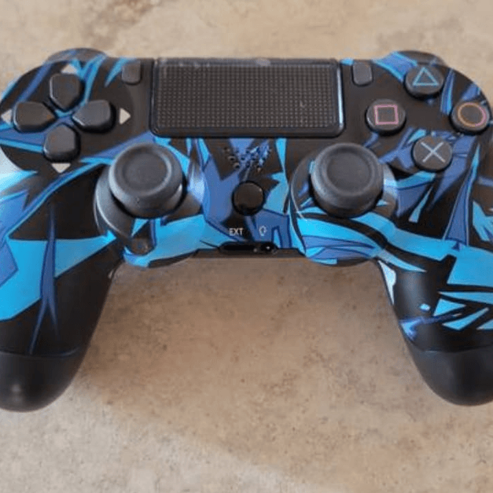 Dualshock 4‎ Wireless Controller‎ ‎‎Compatible With Playstation 4 Generic Geometric Blue