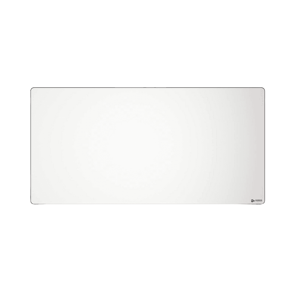 Glorious 3XL Extended Gaming Mouse Mat/Pad - Large, Wide (3XL Extended) White Cloth Mousepad, Stitched Edges | 24"x48" (GW-3XL)