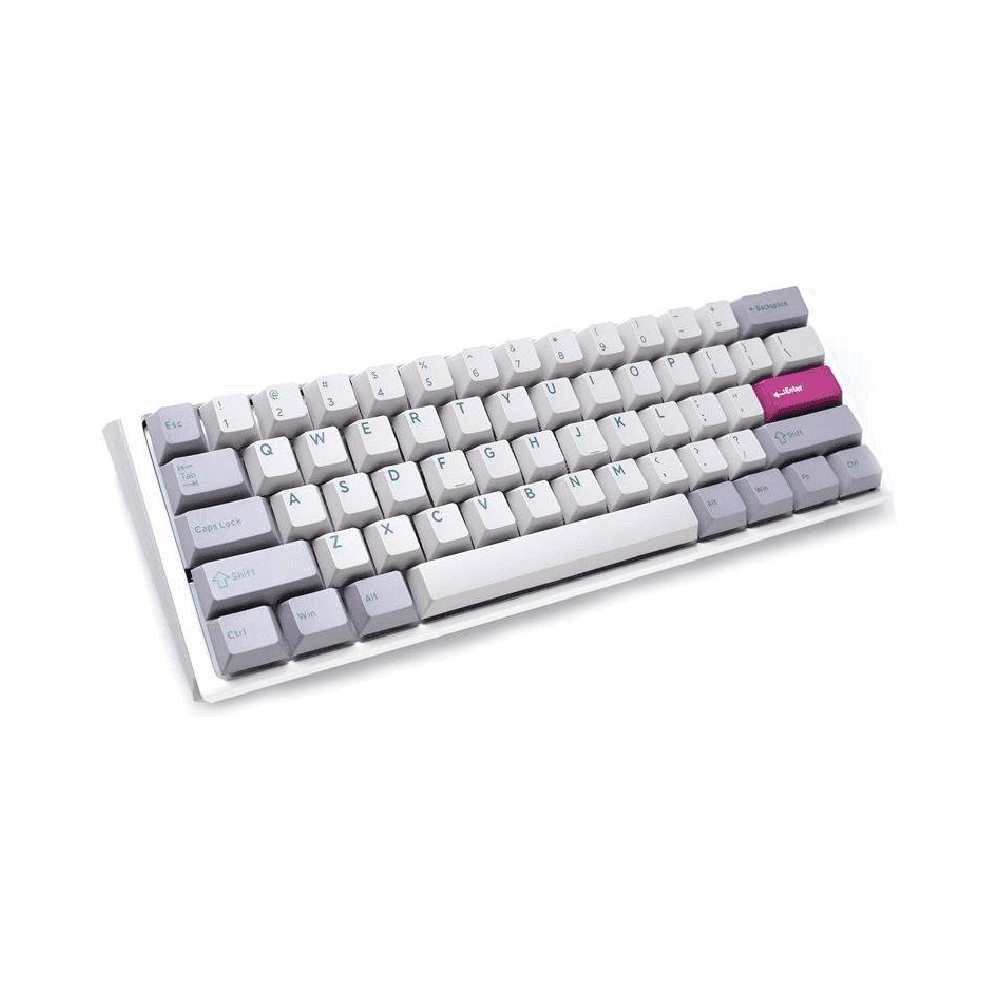 Ducky One 3 Mini Aura 60% Wired Mechanical Gaming Keyboard - Blue Switch - Mist - لوحة مفاتيح