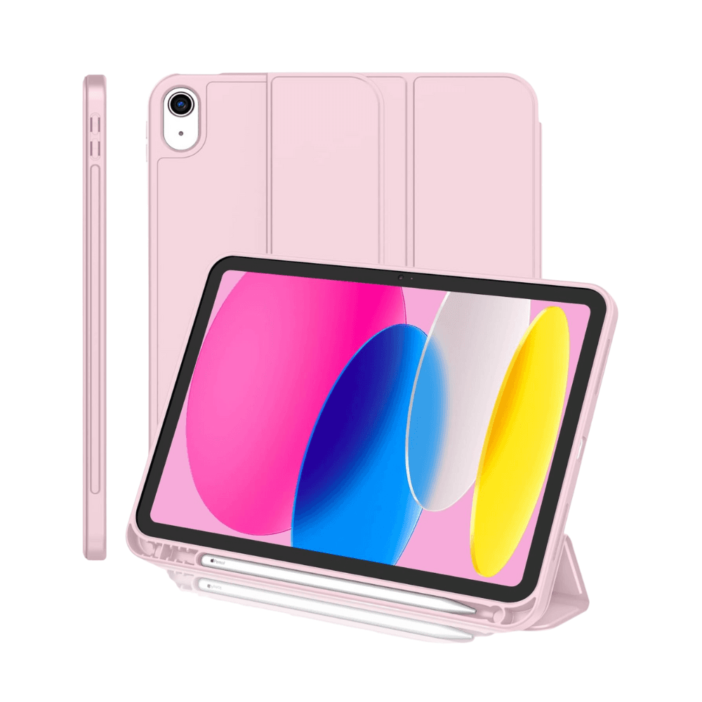 Book Cover Smart Case For Ipad 10Th Gen 10.9 Inch - Soft Pink