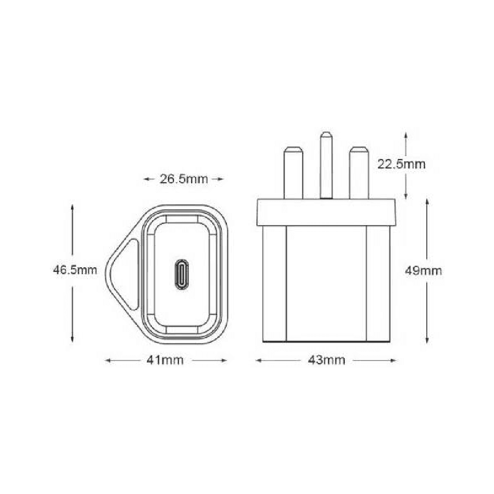 Go-Des - PD FAST ASAPTER FAST CHARGING USB - C (GD-QC3605)