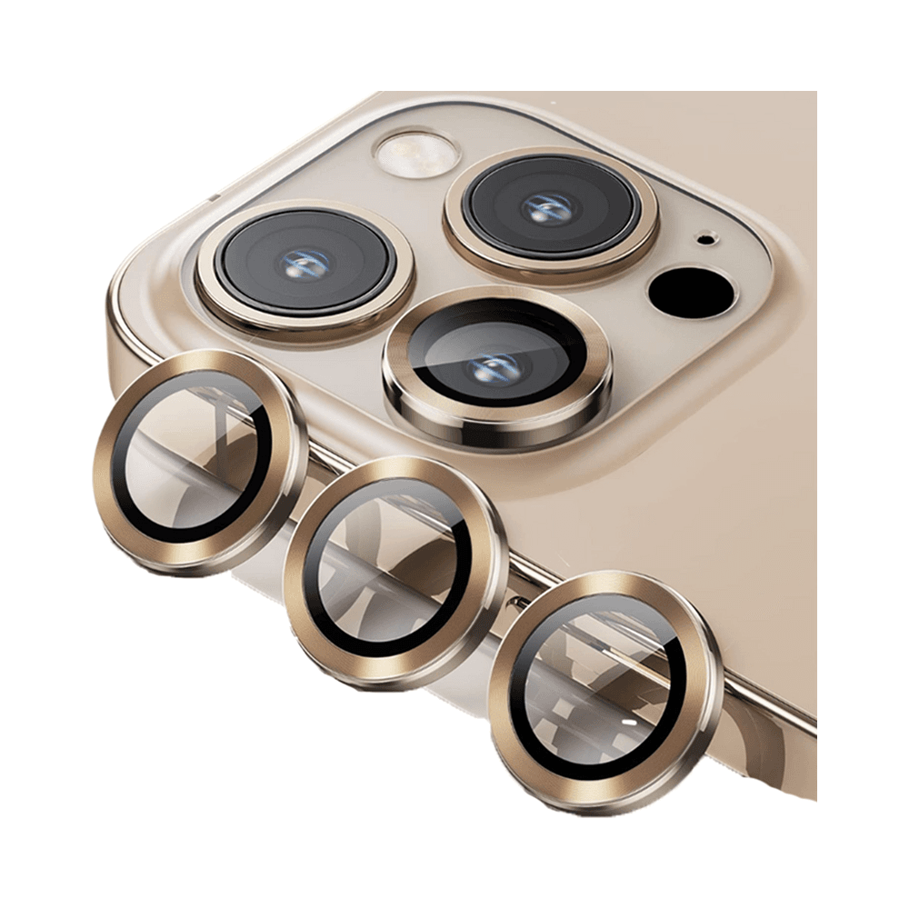 Exact Ex-1627 Original Camera Lens Protector For Iphone 16 Pro Max-Gold Color