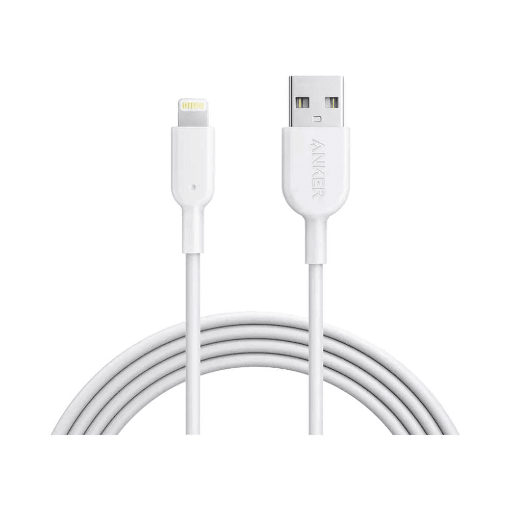 Anker PowerLine II Lightning Cable 10FT - white model  A8434