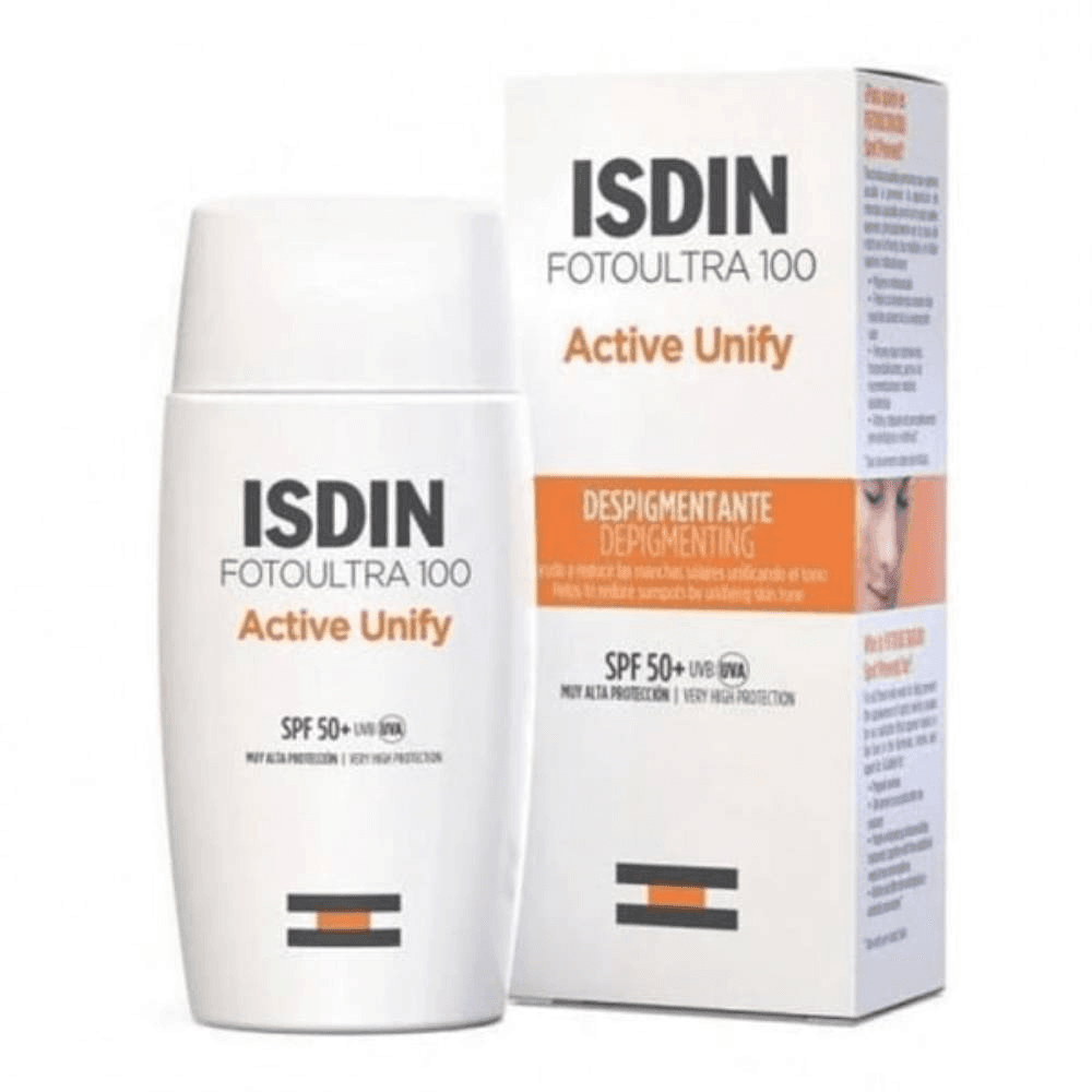 Isdin Fotoultra 100 Active Unify Depigmenting Fusion Fluid Sunscreen With Spf50 50Ml