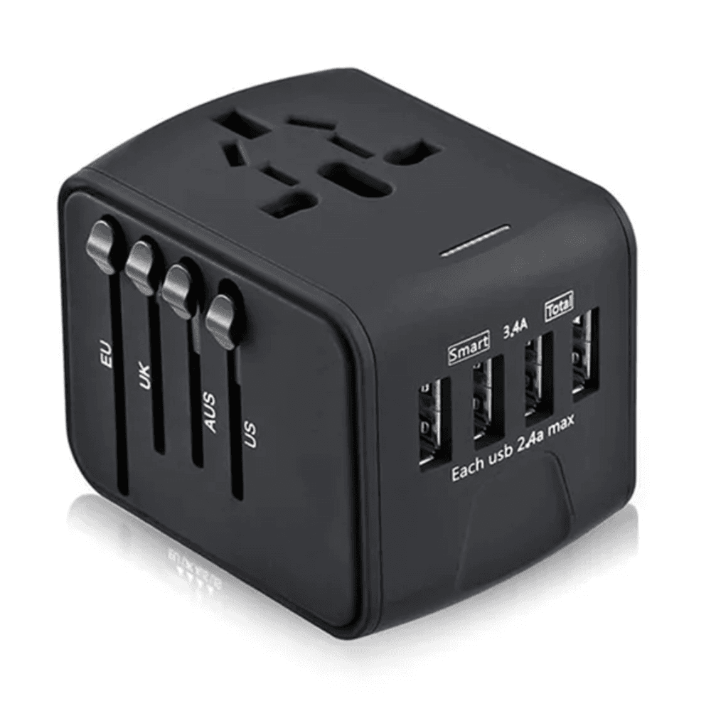 International Universal Power Adapter-Black