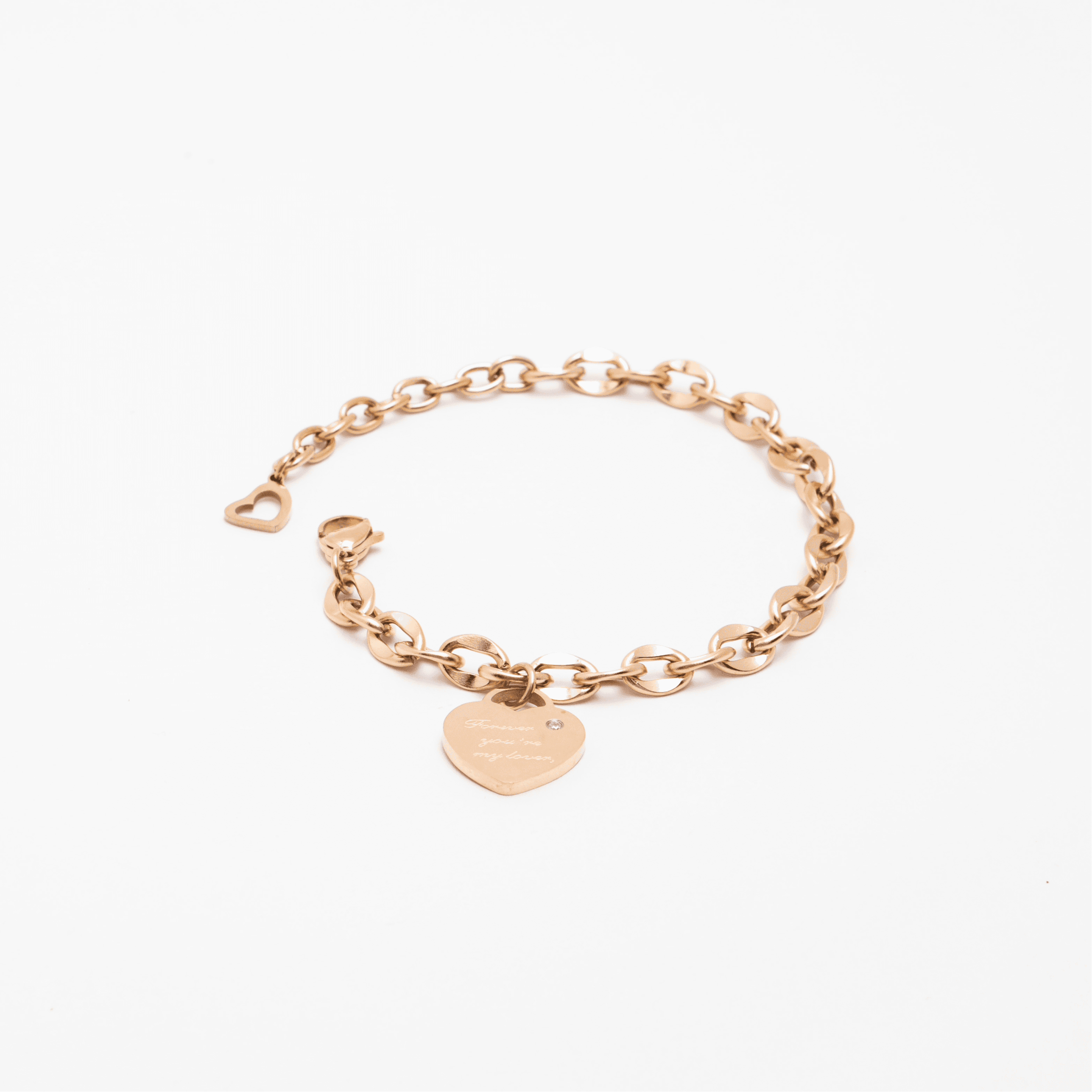 Forever You'Re My Love Bracelet - Rose Gold