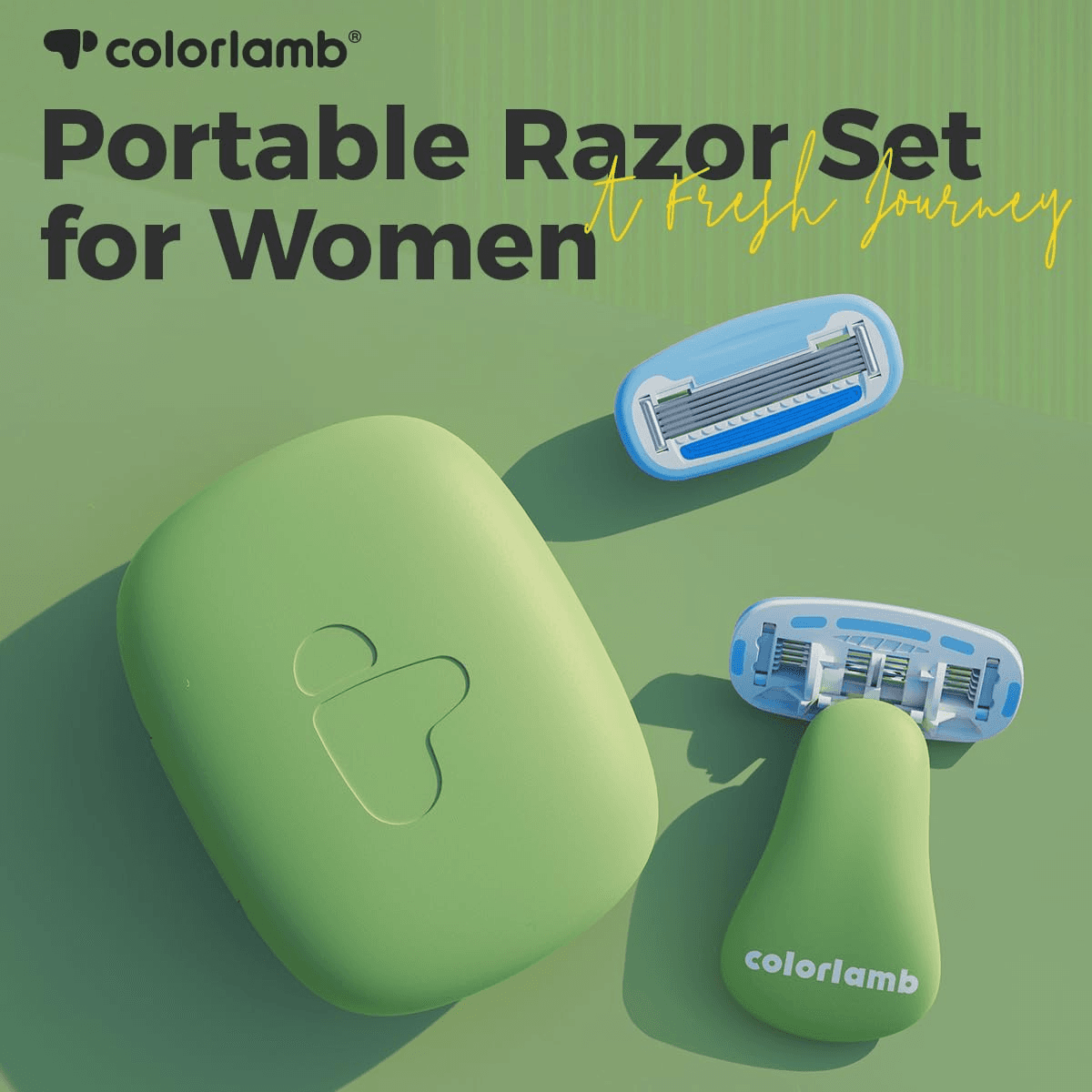 Travel Sized Portable Razor - Green