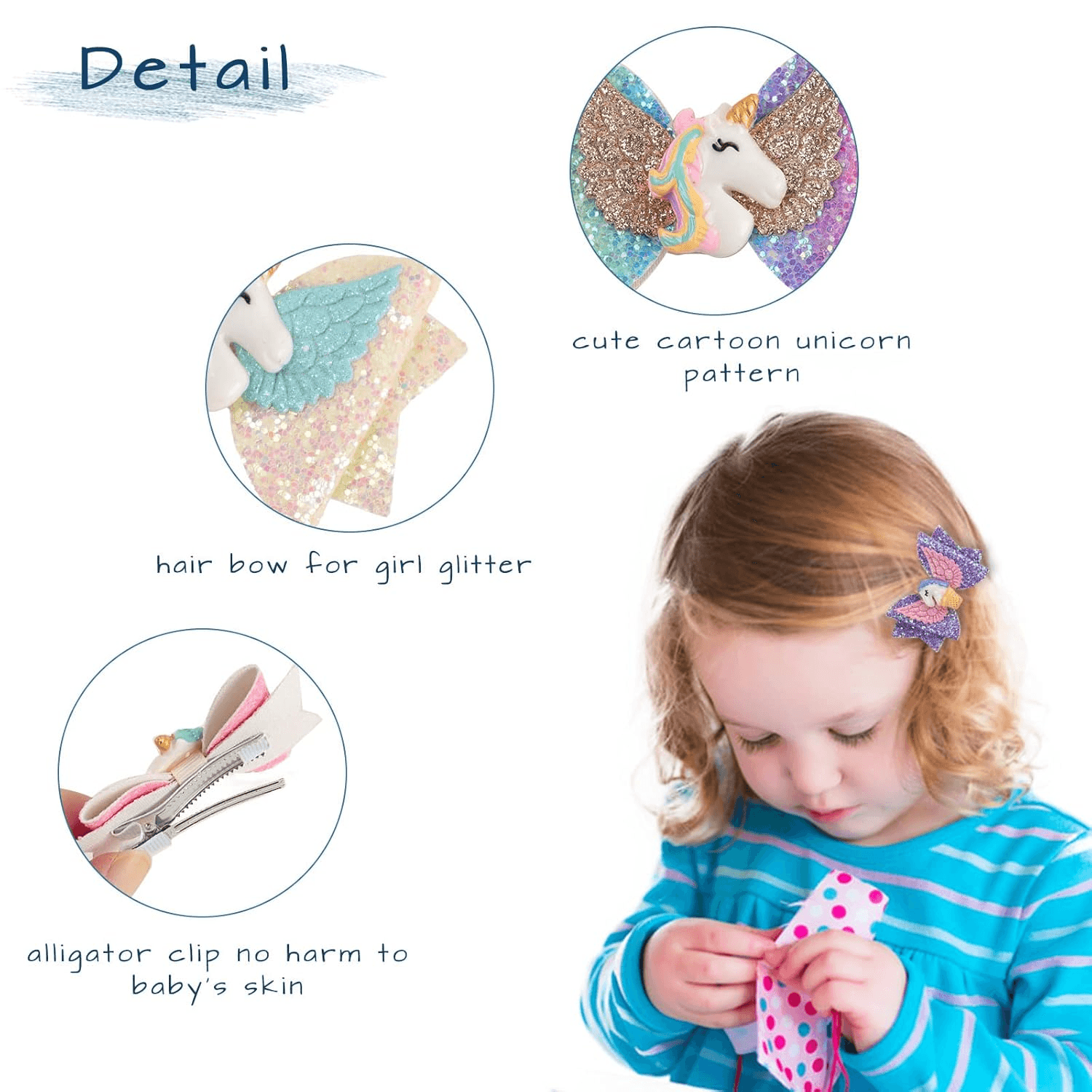 سارة أطفال H.clip Angelhorse Oufs019-024 Asstd