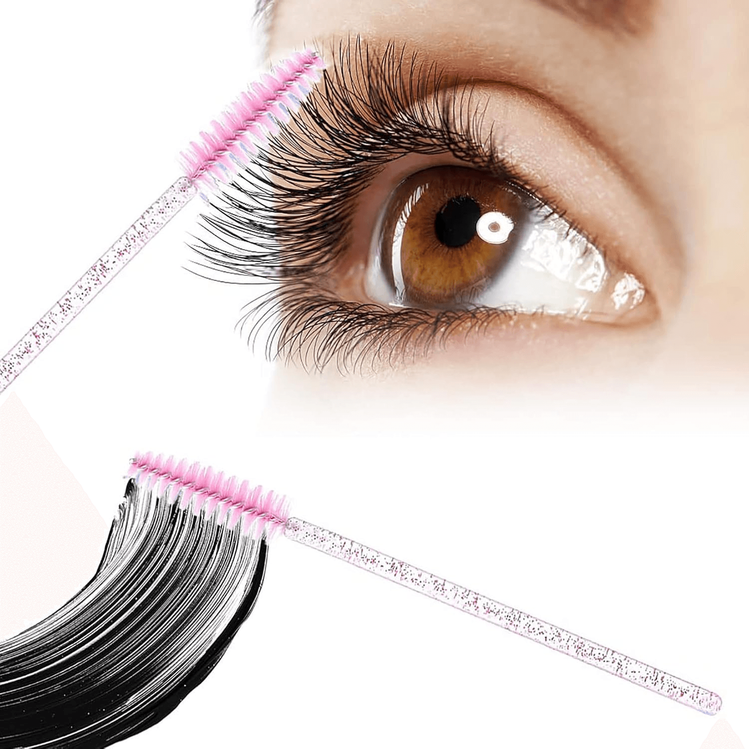 Disposable Eyebrow And Eyelash Brush - 100Pcs