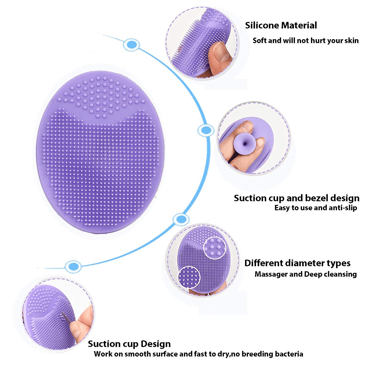 Silicone Facial Care Set - 7 Pcs