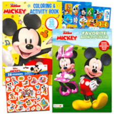 H1-38 - Mickey - عربي متعة التلوين مع ملصقات - Disney - Junior