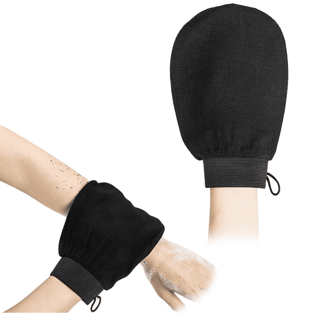 Body Scrub Gloves - Black