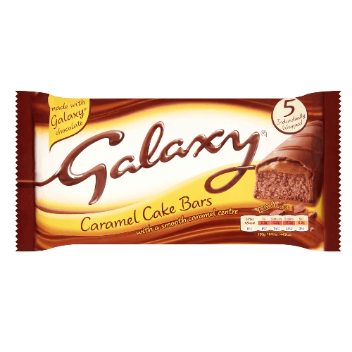 Galaxy Caramel Cake Bars 5Pk 140G