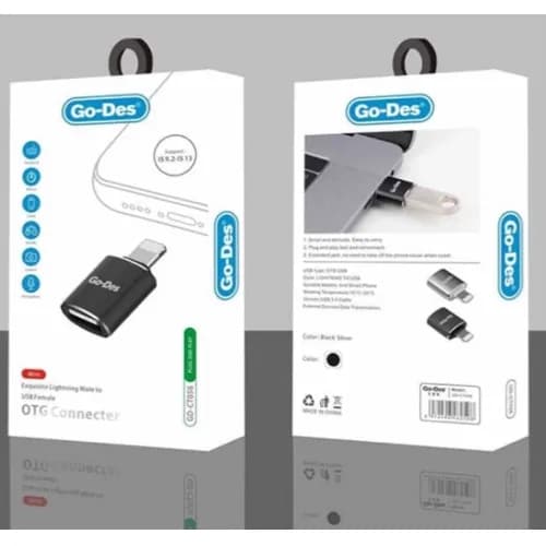 Go-Des USB To Lightning OTG Converter Adapter - 6590