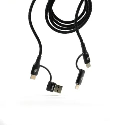 Fast Charging Cable 4 In 1. Micro Type C Iphone And Pd