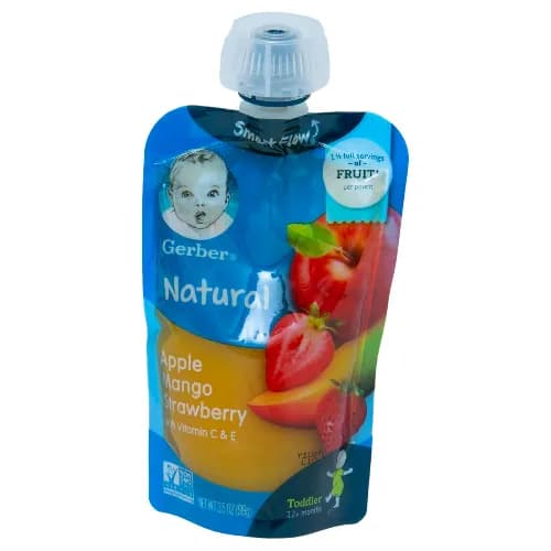 Gerber Baby Food Apple, Mango & Strawberry For Toddler 12+ Months 99g