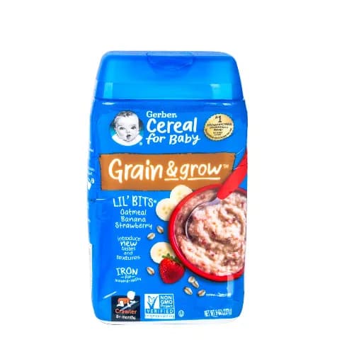 Gerber Lil Bits Oatmeal Banana & Strawberry Cereal 227g