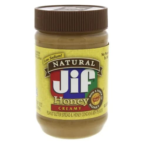 Jif Honey Creamy Peanut Butter Spread 454g