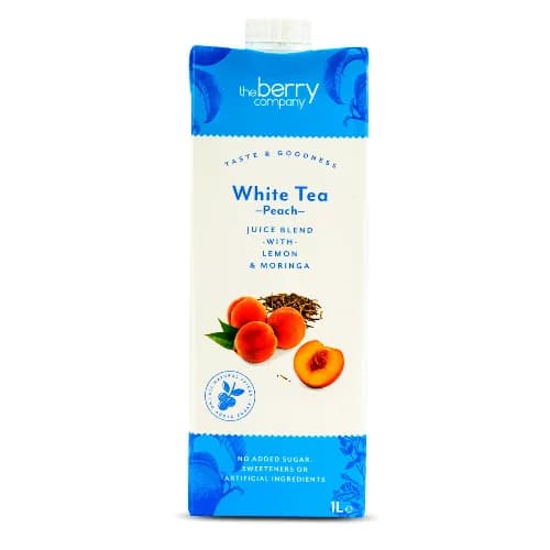 The Berry White Tea Peach Juice with Lemon & Moringa 1 L