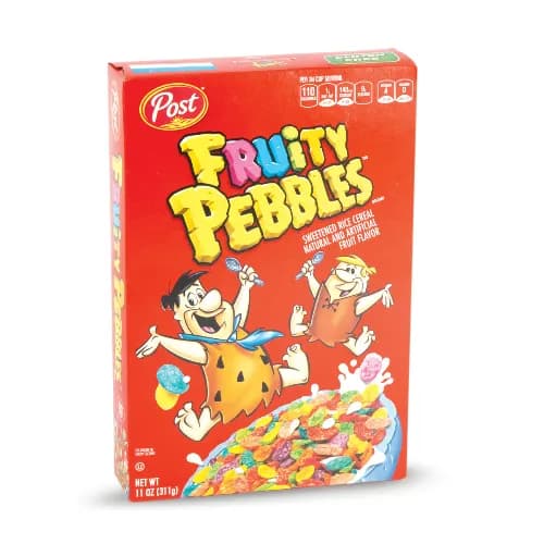 Post Fruity Pebbles Sweetened Rice Cereal 311g