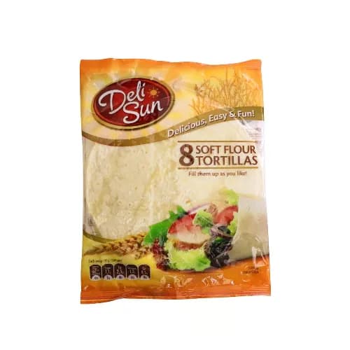 Deli Sun Soft Tortillas Plain, 8 Pcs, 320 G