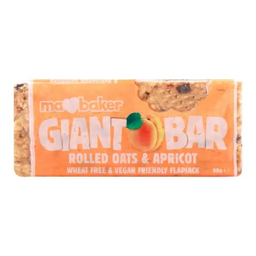 Ma Baker Vegan Rolled Oats & Apricot Giant Bar 90 g