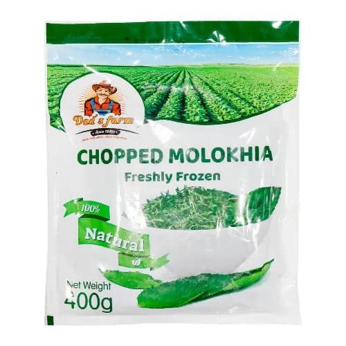 Dad's Farm Frozen Chopped Molokhia 400g