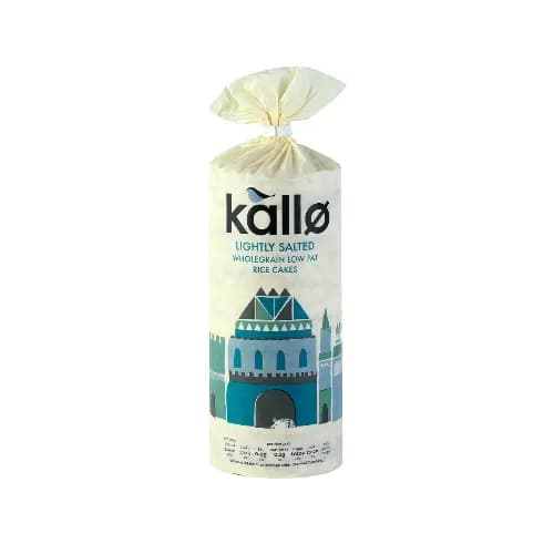 Kallo Rice Cakes Lightly Salted Wholegrain Low Fat 130g