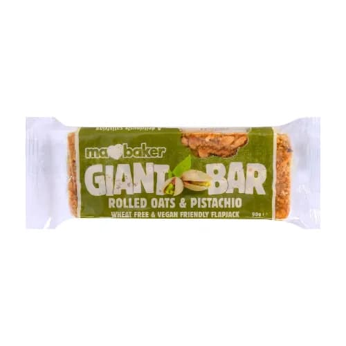 Ma Baker Giant Bar Rolled Oats & Pistachio 90g