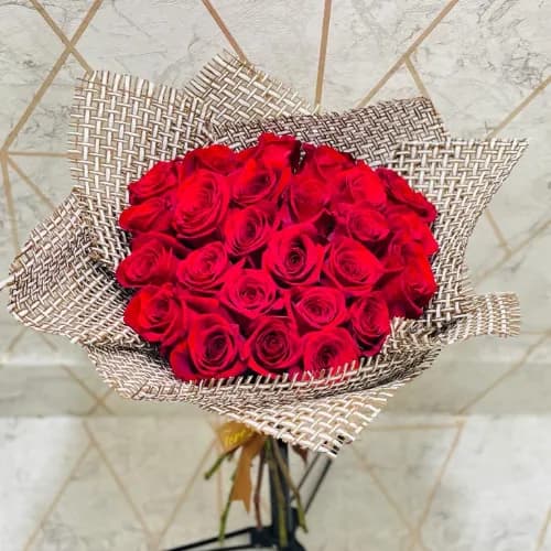 Red Roses In Bouquets