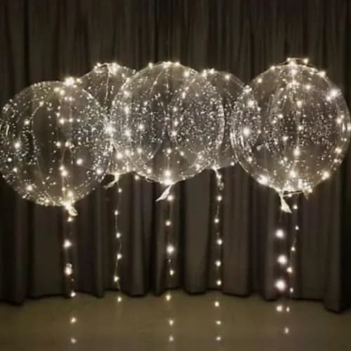 1 Pieces Transparent Balloon With Lights