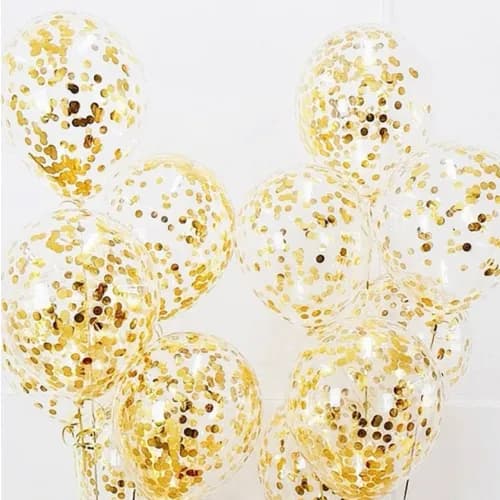 Set 12 pieces, 12' Confetti balloons