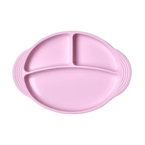Vague Kids' Divided D/Plates 27 X 19 X 3.5 Cm Baby Pink-01-250