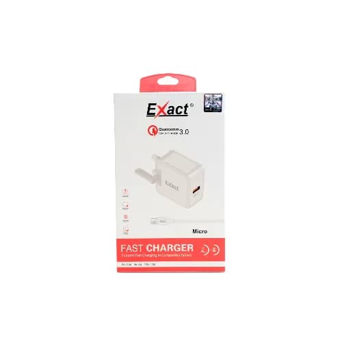 Exact Fast Charger Adapter With Micro Cable Ex2323