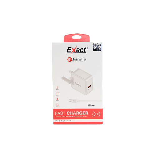 Exact Fast Charger Adapter With Micro Cable Ex2323
