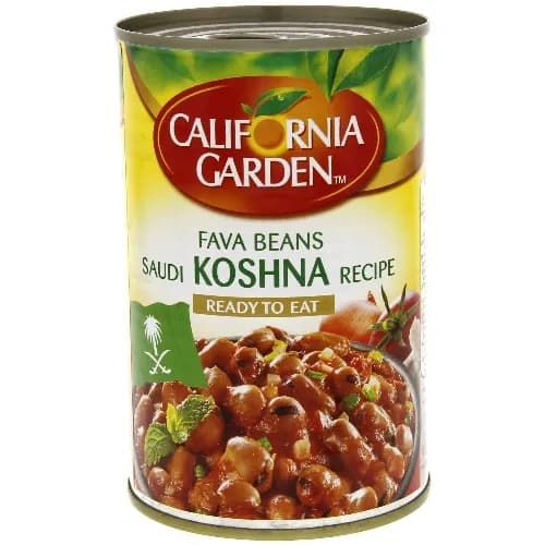 California Garden Canned Fava Beans Saudi Koshna Recipe 450 g