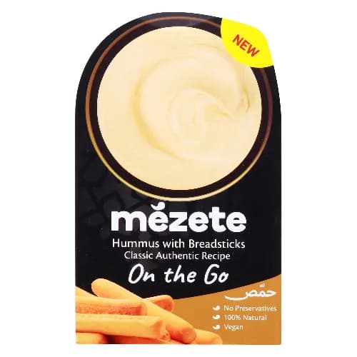 Mezete Hummus With Breadsticks, Classic, 92 g