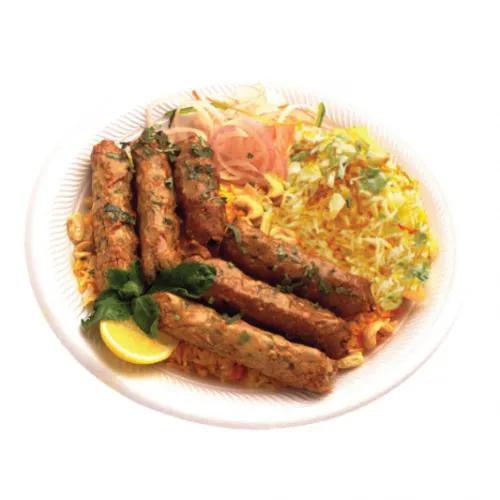 Seekh Kabab Naan/Rice