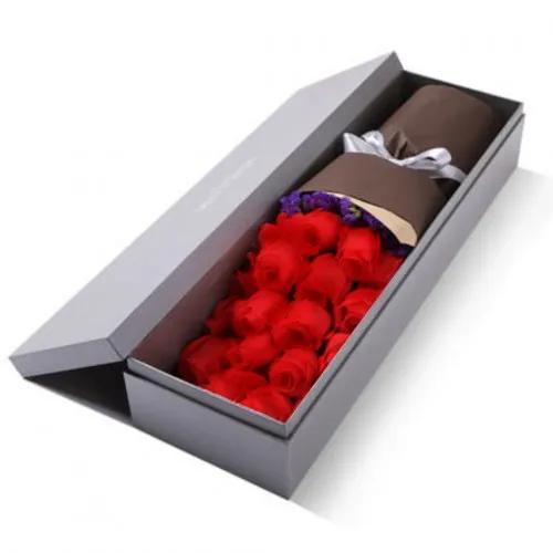 Red Roses Rectangular Box