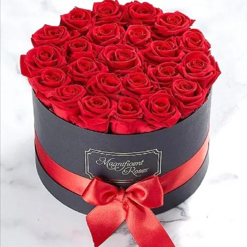 Large Circular Box Roses