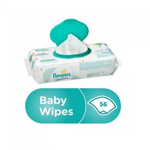 PAMPERS Baby Wipes Sensitive 56 s