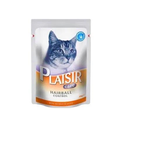 PLAISIR Cat Cre Hrball Chick In Gravy85g