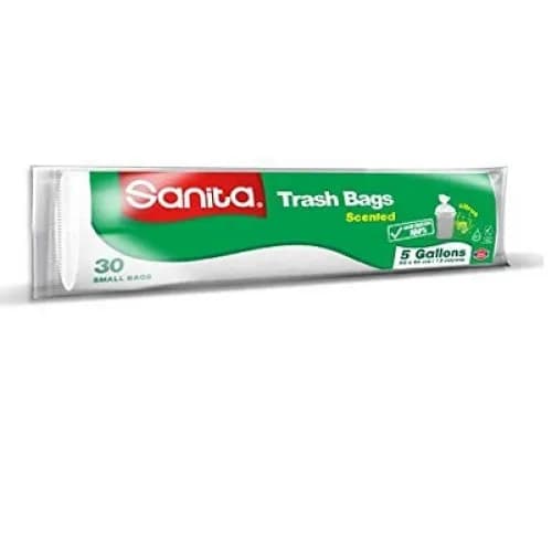 Sanita Trash Bags 5 Gallon 30 Bags