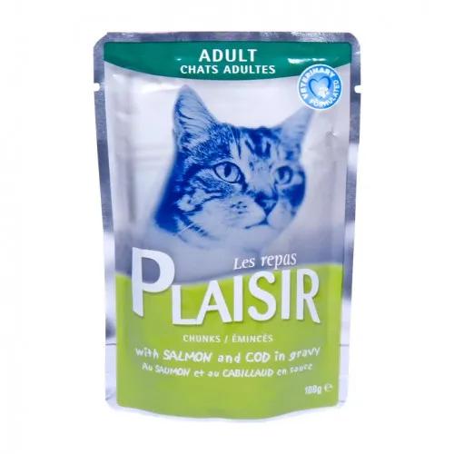 PLAISIR Cat Food Gravy Salmon / Cod 100g