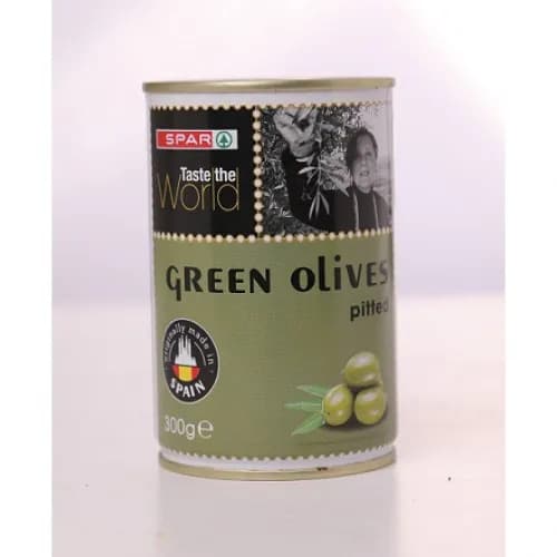 SPAR Green Olives Pitted 300g