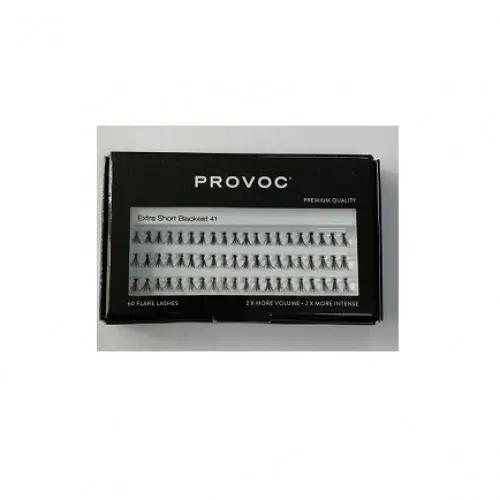 PROVOC Flare Lashes Extra Short Blackest 41