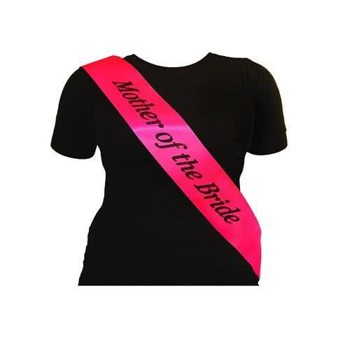 Hot Pink Mother Of The Bride Sash